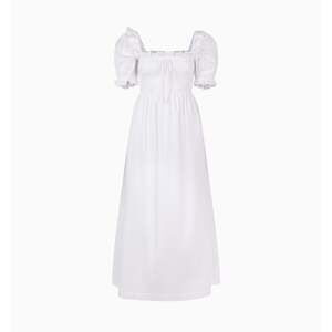 Hill House Home The Scarlett Nap Dress - White Shadow Stripe Size MWhite Shadow